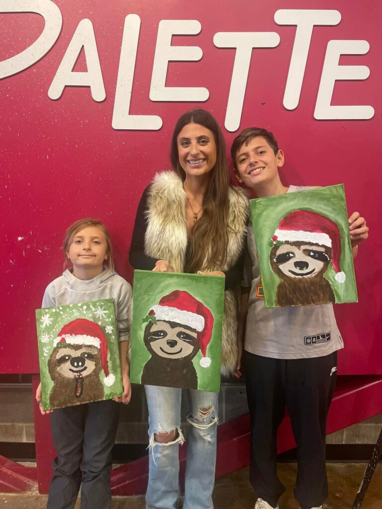 TAYLOR JEZIK with kids at Palette